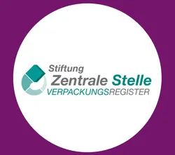 ZSVR Zentrale Stelle Verpackungsregister // Logo Kreis weiß