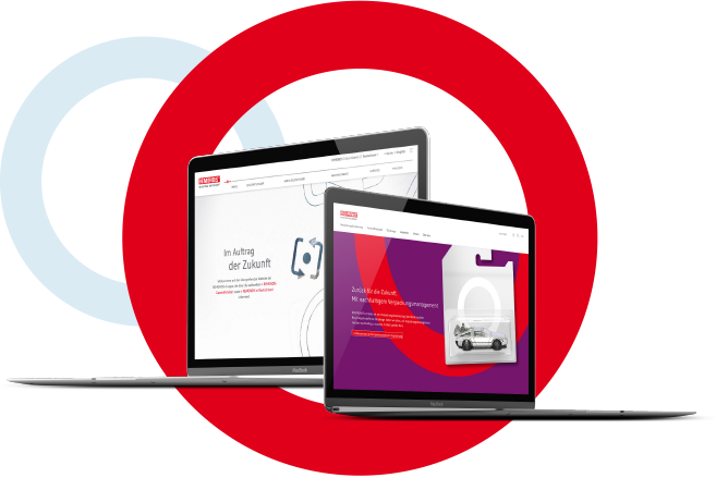 EASY-LIZE - das Portal für Verpackungslizenz von EKO-PUNKT - Teaser nachhaltige  Partner Remondis Gruppe und EKO-PUNKT Macbook Notebook online